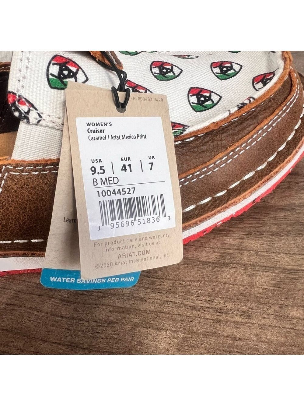 ARIAT NEW Women's Cruisers Ariat Mexico Print Shoe Size 9.5 #B1835 - Picture 7 of 9